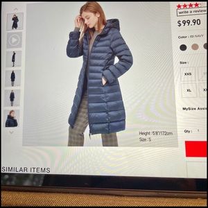 Uniqlo down coat